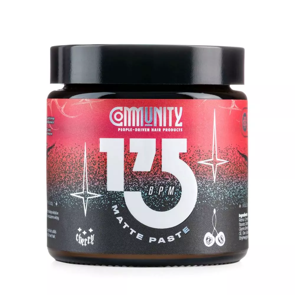Community 175 BPM Matte Paste - Matowa pasta do włosów o wiśniowo-korzennym zapachu - 120g
